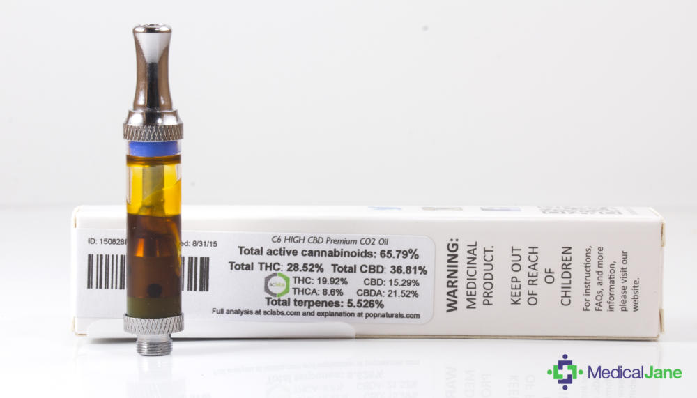 POP Naturals High CBD CO2 Oil Cartridges